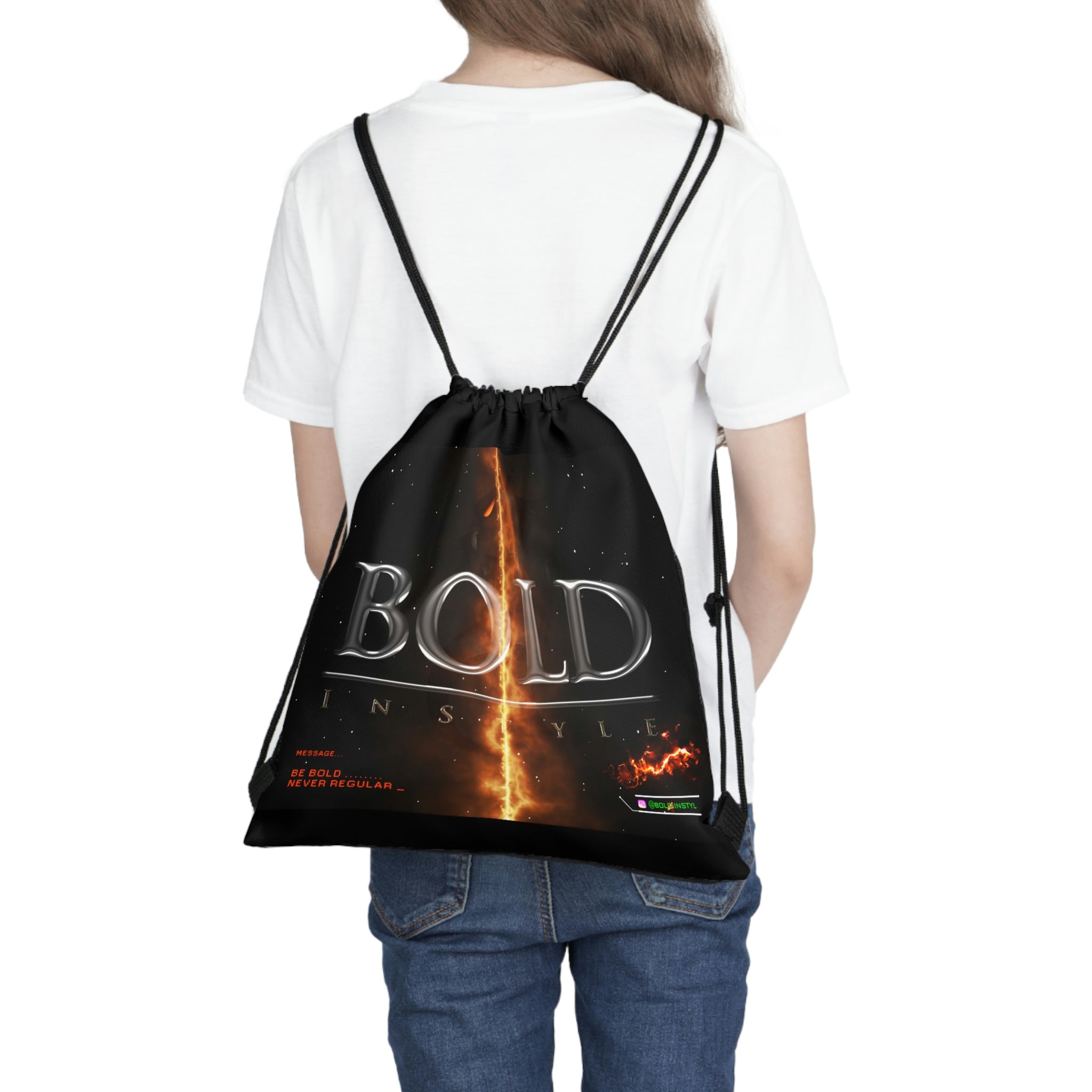 BOLD Dragon Flame Outdoor Drawstring Bag-Bags-BOLD InStyle
