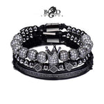 The Royal 3pcs Crown Bracelet Set-BOLD InStyle