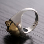 GolDie Skull Sterling Silver Ring-BOLD InStyle