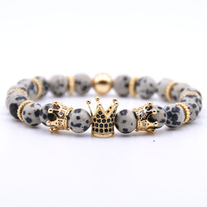 Natural Stone Beads Bracelets - The Golden Crown Collection-BOLD InStyle