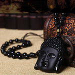 Black Obsidian Buddha Necklace-BOLD InStyle