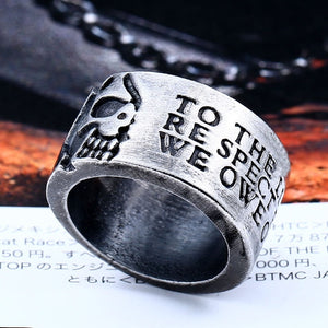 ONLY THE TRUTH Half Skull Stainless Steel Ring-BOLD InStyle