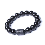Phoenix Charm and Black Obsidian Beads Bracelet-BOLD InStyle