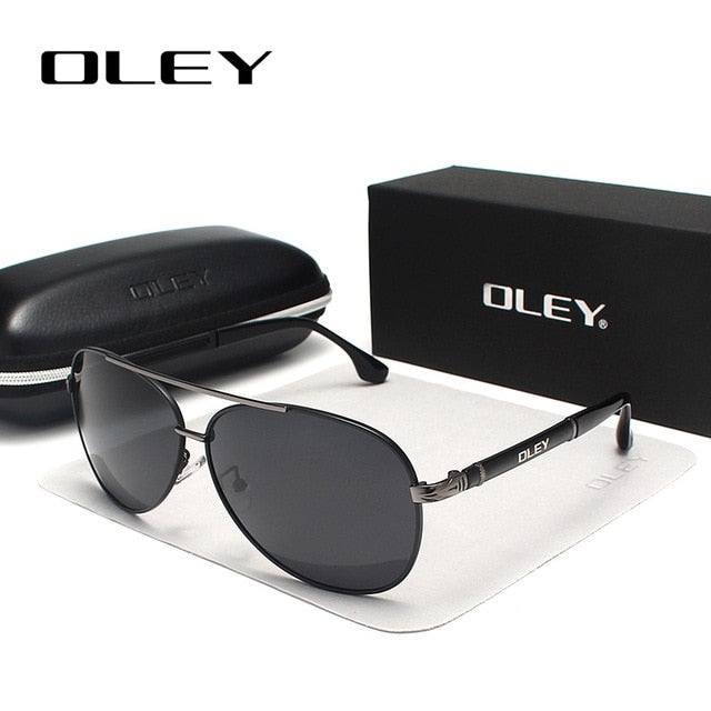 OLEY Polarized Aviator Sunglasses for Men-BOLD InStyle