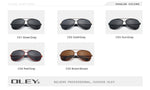 OLEY Polarized Aviator Sunglasses for Men-BOLD InStyle