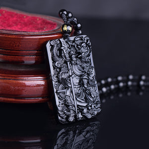 Dragon Guan Gong Knight Pendant Necklace-BOLD InStyle