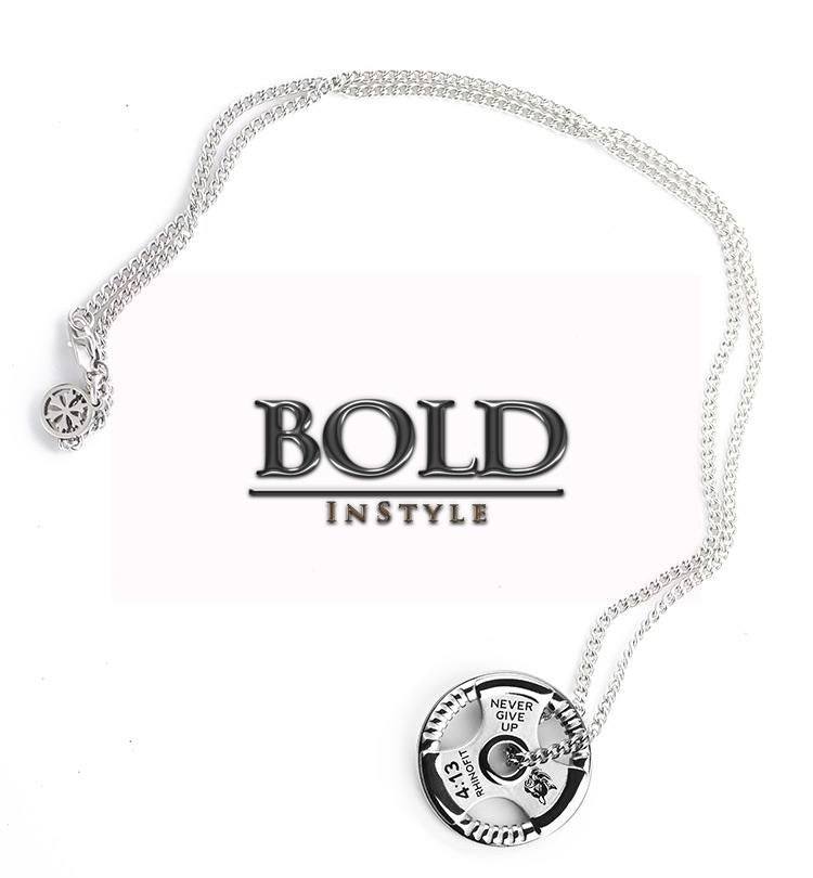 All Steel Weight Plate Necklace-BOLD InStyle