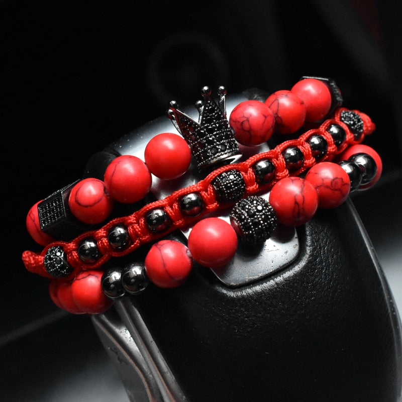Red Imperial 3Pcs/Set Crown Set-BOLD InStyle