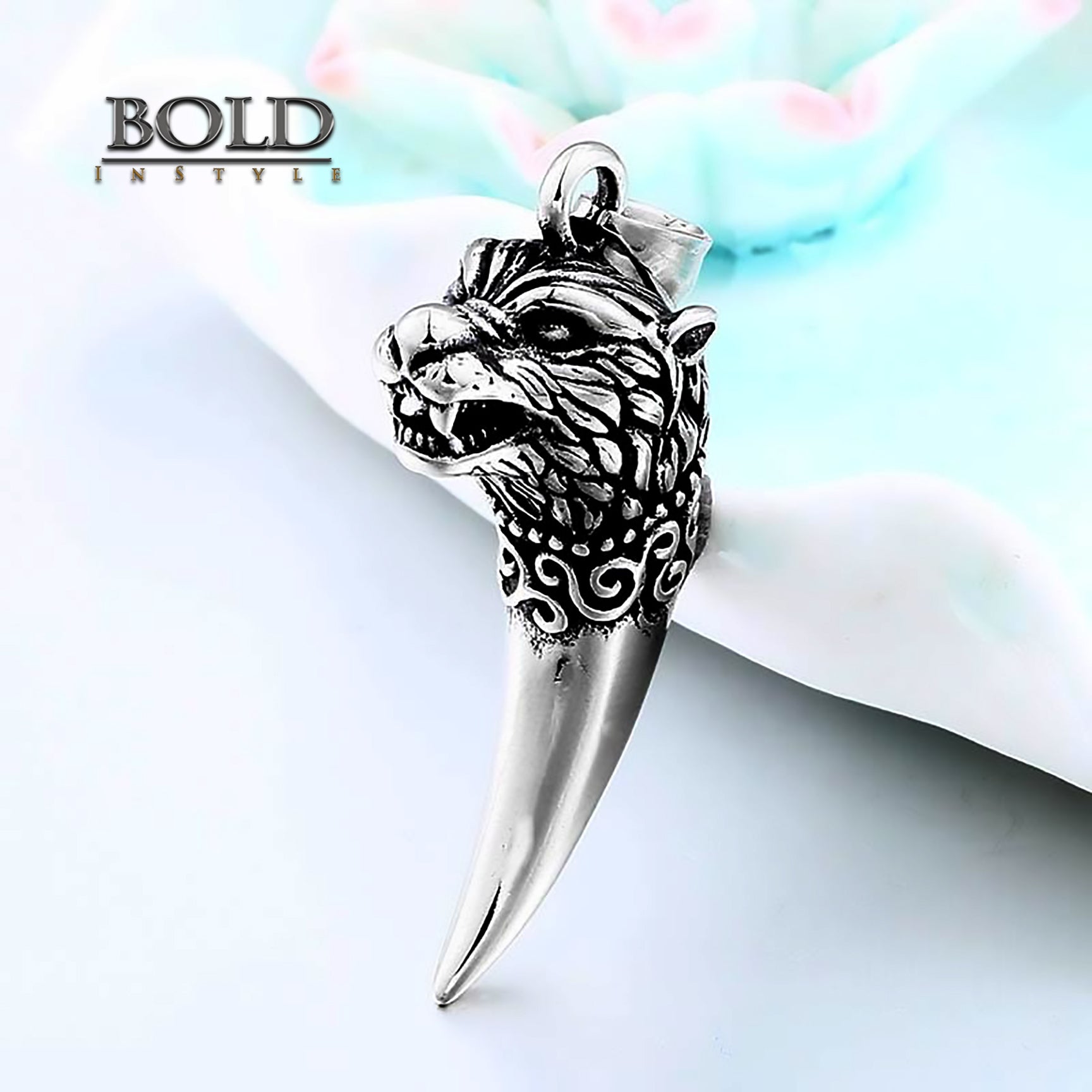 Stainless Steel Vintage Viking Tooth-BOLD InStyle