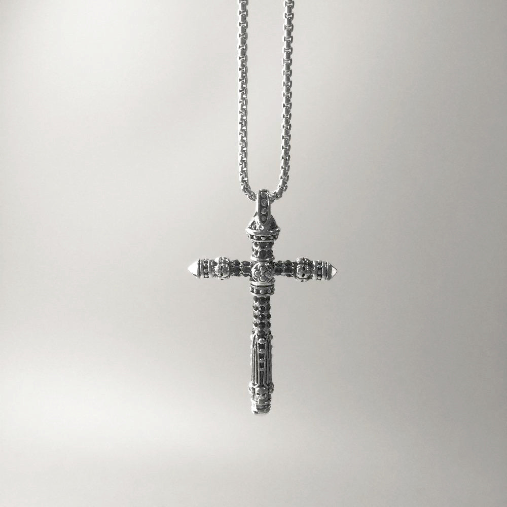 Sterling Silver Skull Cross-BOLD InStyle