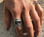 Bearded Rock Biker Silver Ring-BOLD InStyle