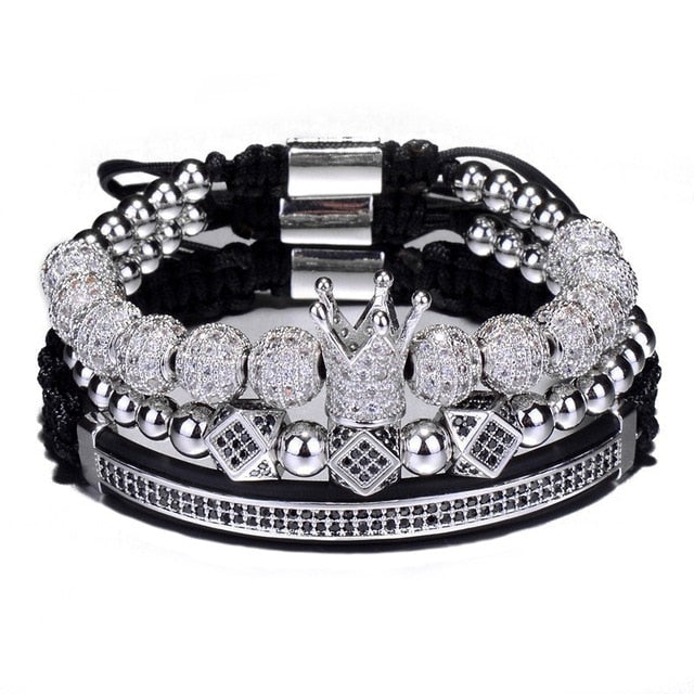 The Royal 3pcs Crown Bracelet Set-BOLD InStyle