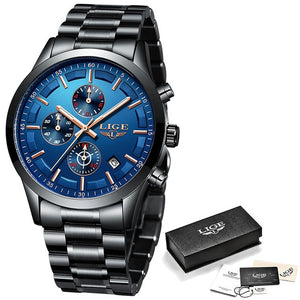LIGE Chronograph Male Sport Watch-BOLD InStyle