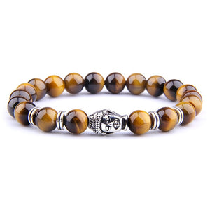 Royal Natural Stone Buddha Charm Bracelets-BOLD InStyle