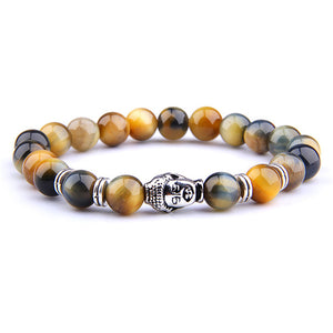 Royal Natural Stone Buddha Charm Bracelets-BOLD InStyle
