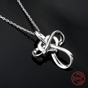 Sterling Silver Infinity Love Necklace-BOLD InStyle