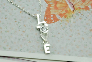 925 Sterling Silver LOVE Pendant Necklace-BOLD InStyle